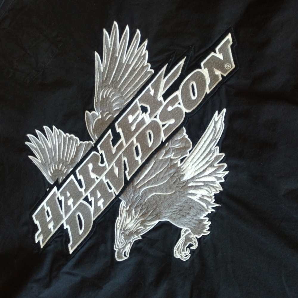 Harley Davidson Genuine Classic eagle Men's longsleeve Button Up